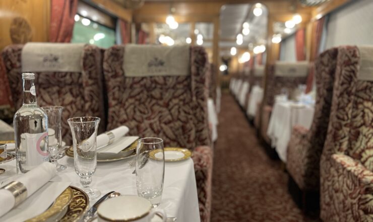 Carriages on board the British Pullman