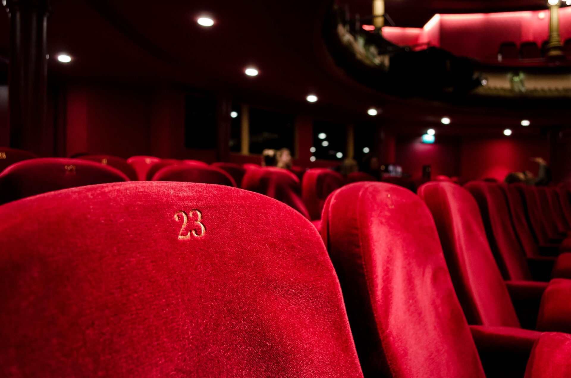 Seats in the theatre
